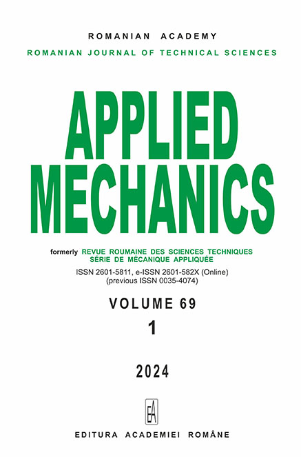 Romanian Journal of Technical Sciences  Applied Mechanics