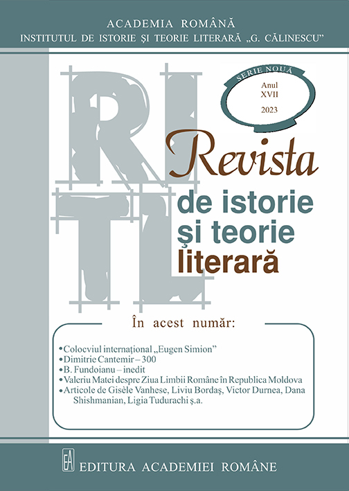 Revista de istorie  şi teorie literară