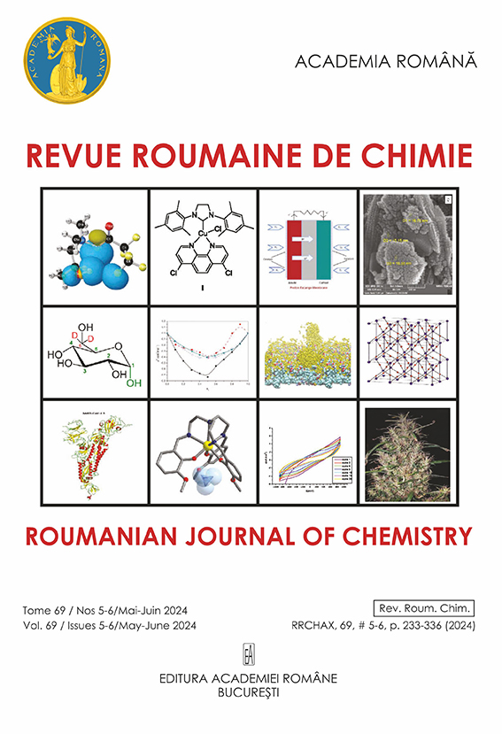 Revue roumaine de chimie  Romanian Journal of Chemistry