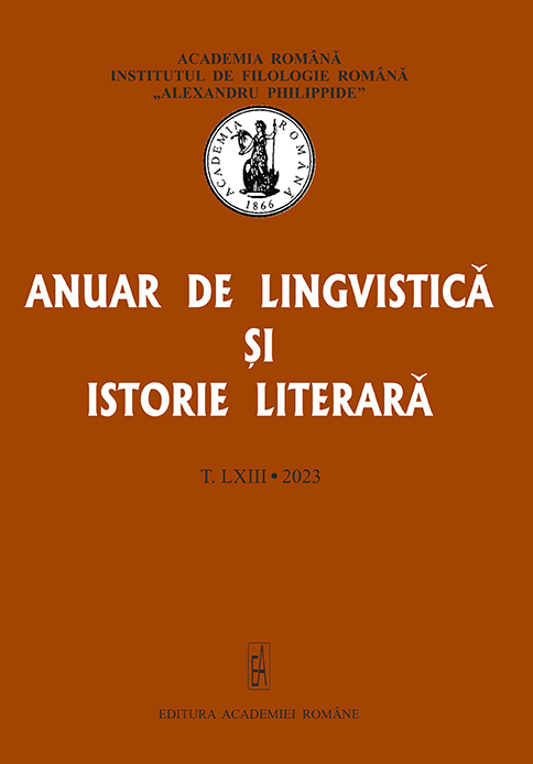 Anuar de lingvistică şi istorie literară